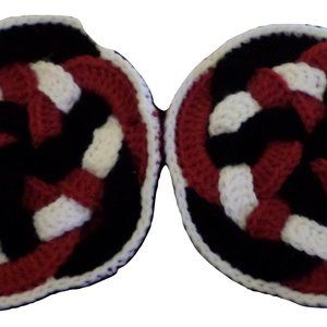 Handmade Crocheted Wedding Ring/Trivet -